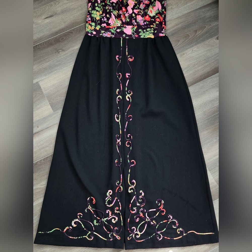 Vintage Psychedelic Maxi Dress - Picture 2 of 11